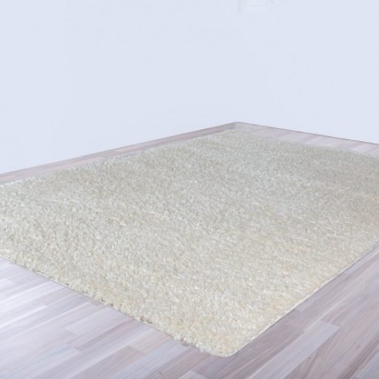 Χαλί Shaggy λευκό βανίλιας Monti 7053-61